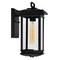 Cwi Lighting Oakwood 1 Light Outdoor Black Wall Lantern 0422W7-1-101 - alternate 1